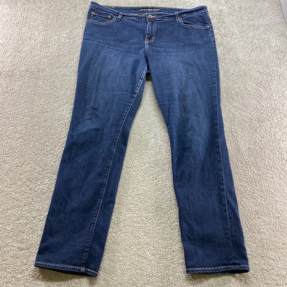 Big Star Maddie Skinny Jeans‎ Womens 36R Dark Wash Blue Mid Rise Fit Western